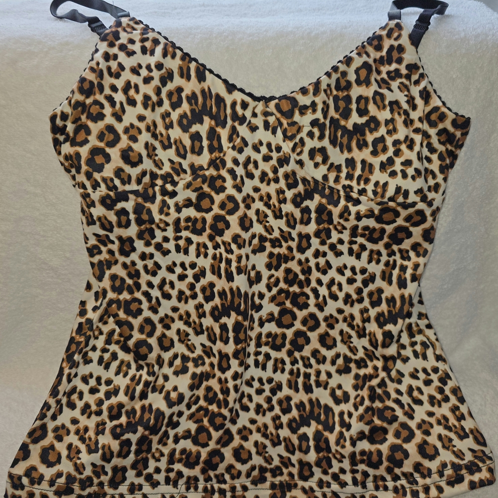 Tan and Cream Fitted Bustier Camisole